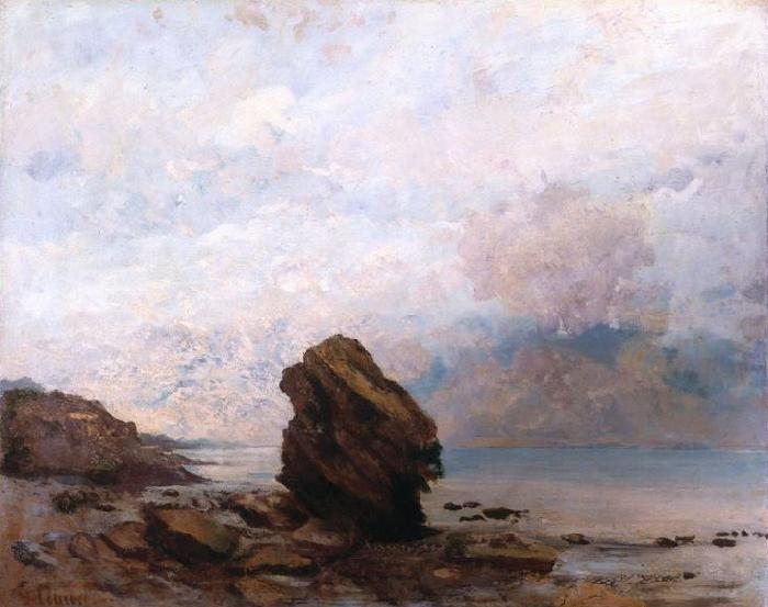 Gustave Courbet Isolated Rock (Le Rocher isolx) Sweden oil painting art